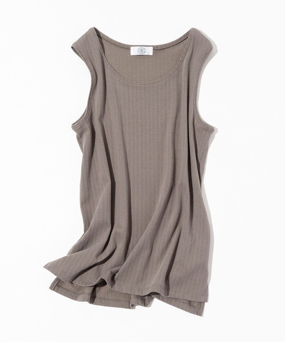 J.PRESS LADIES L ワイドリブジャージー ノースリーブ カットソー 