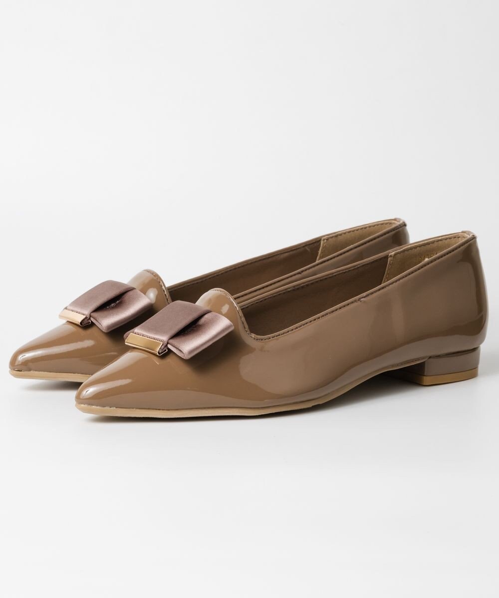 BONTRE 【PRECIEUX JOUET/プレシュウジュエ】ポインテッドリボンパンプス 