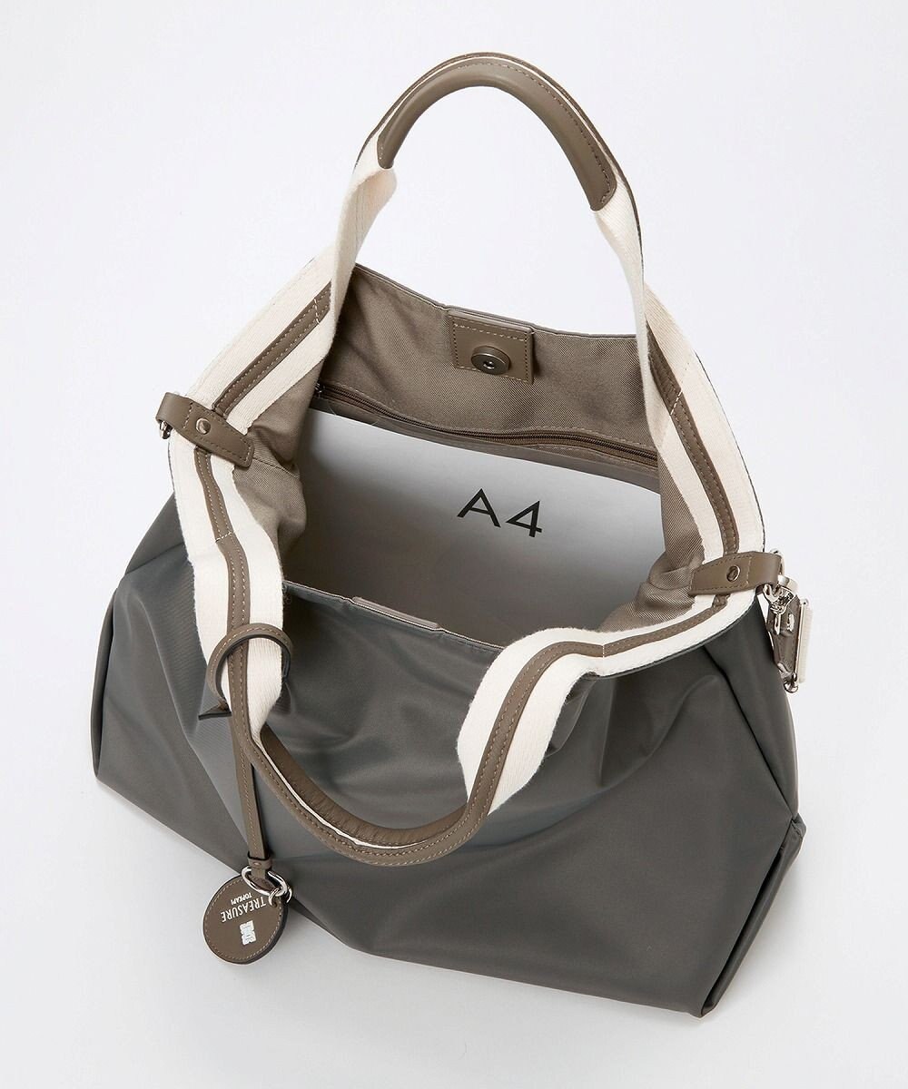 TOPKAPI 【TREASURE TOPKAPI】ストライプハンドル ナイロン 2way トートバッグ A4対応 