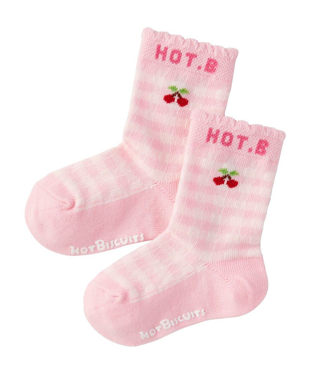 MIKI HOUSE HOT BISCUITS 【9-19cm】 クルー丈 ソックスパック2足セット 