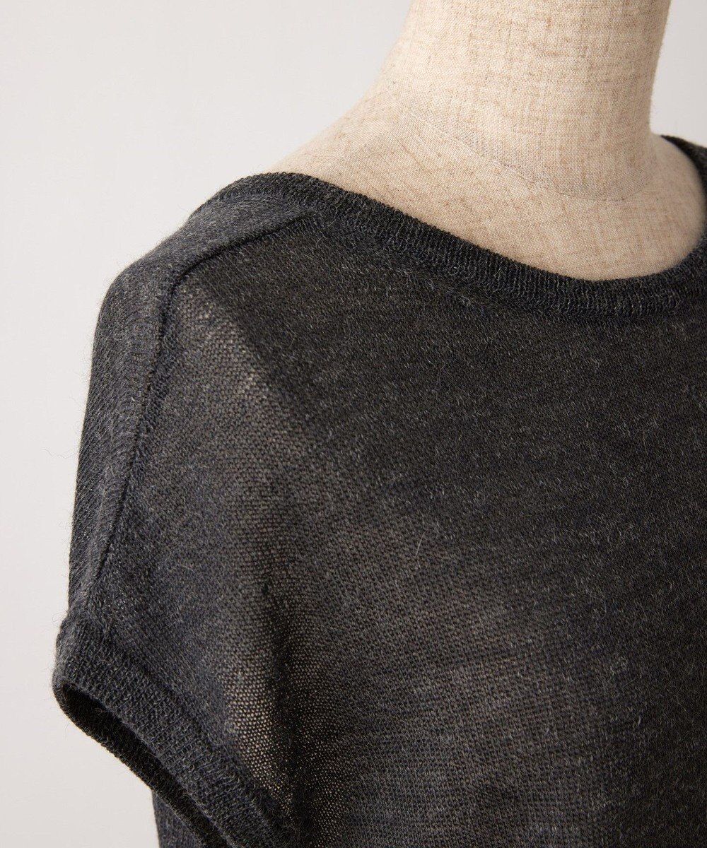 TOQUE 〈大草直子さんアドバイザー〉 【天然素材/2WAY】アルパカシルクニットVネックフレンチ 