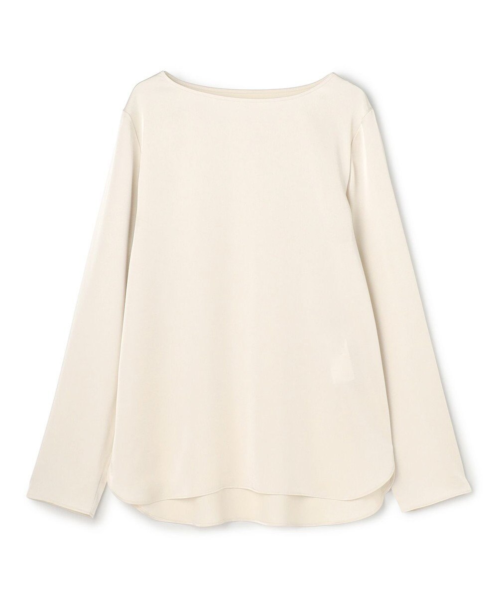 UNFILO サテン レイヤードブラウス 