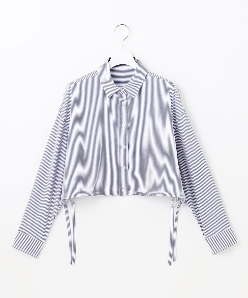 Feroux 【洗える】ショート丈ドロスト シャツ 