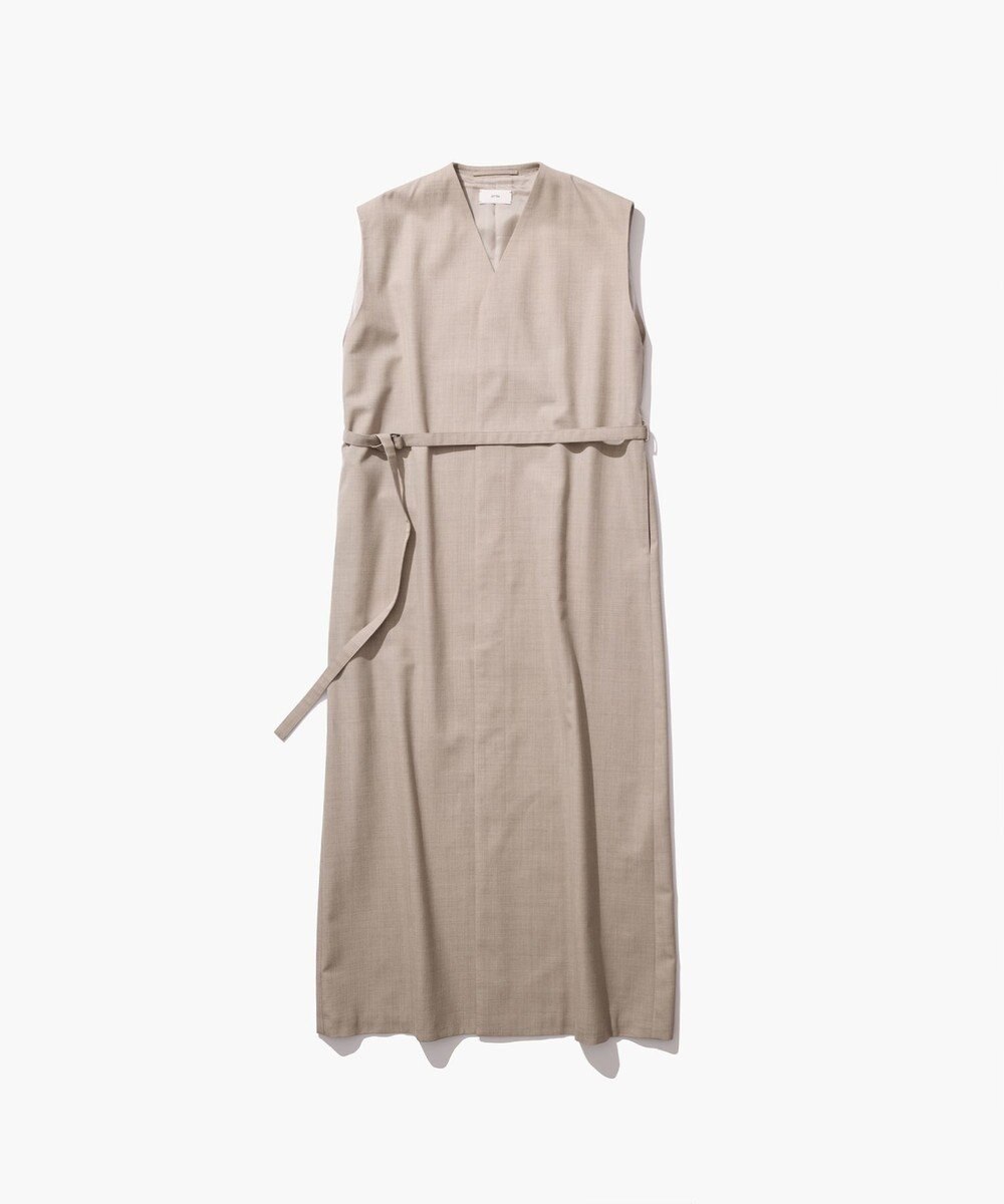 ATON WOOL SILK TWILL | ジレドレス 