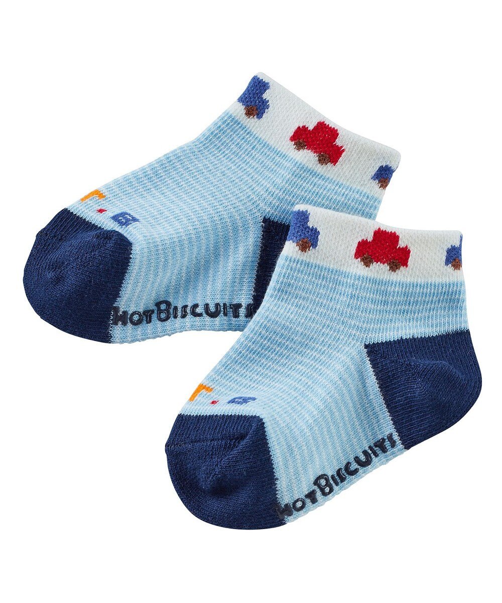 MIKI HOUSE HOT BISCUITS ワンポイント半袖Tシャツ＆ローカットソックスギフトセット【BOX付き】 