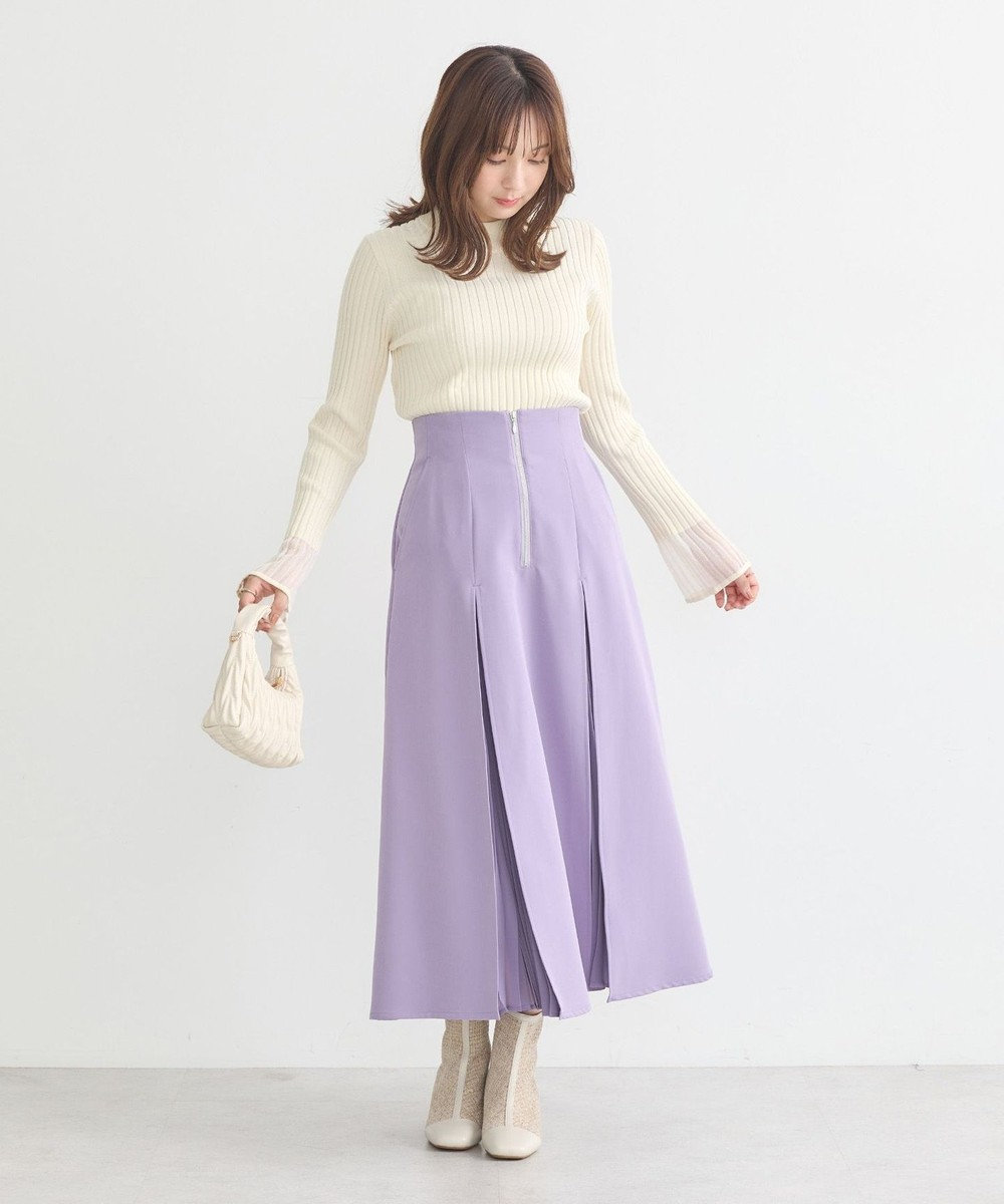 earth music&ecology マチプリーツスカート 