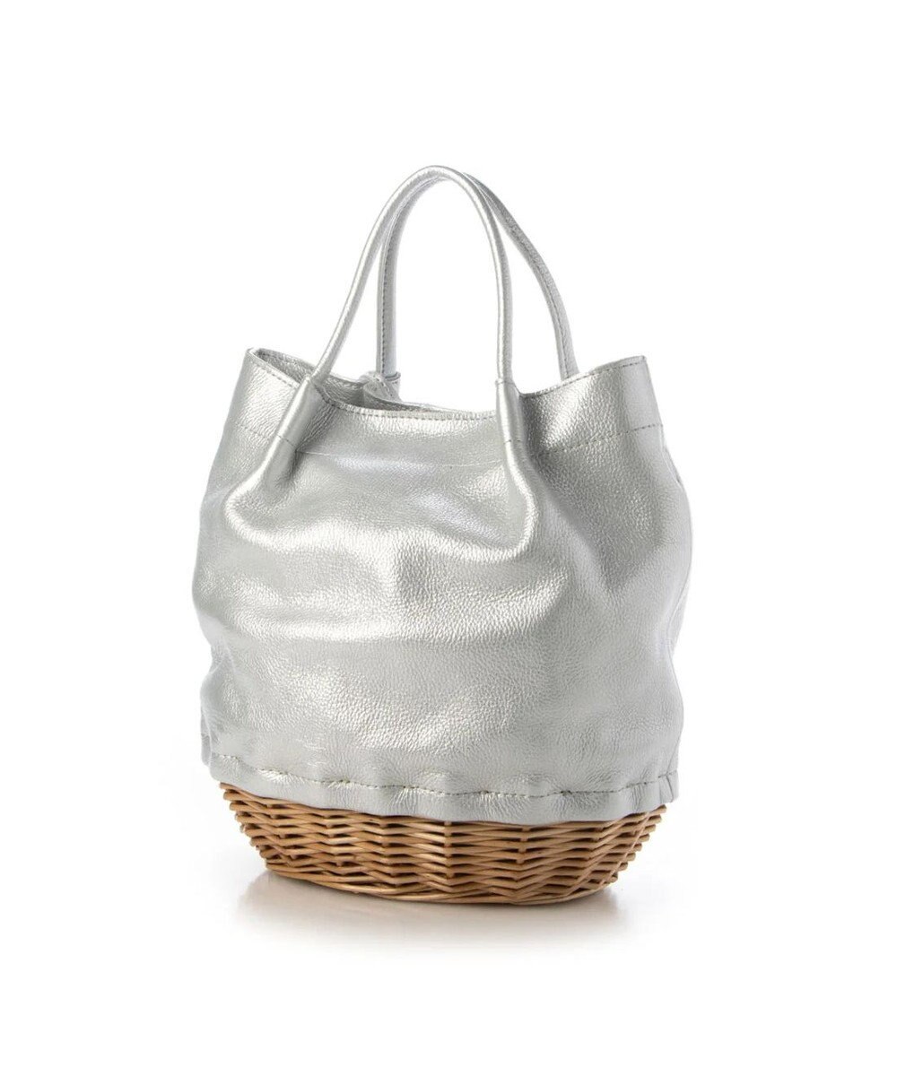 UNBILLION perche 牛革×ヤナギ底2wayトートバッグ 