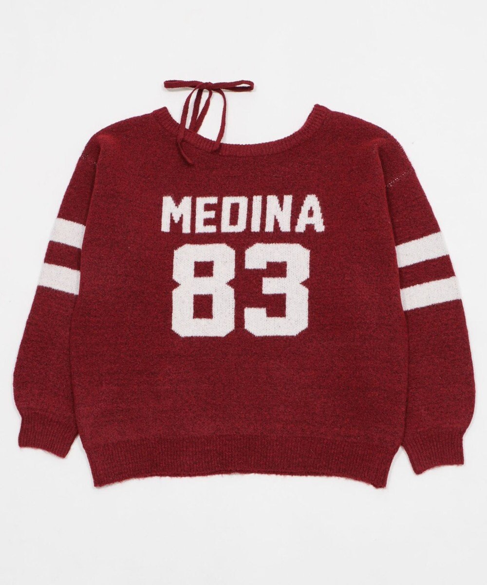 WEGO フラッフィー2WAYグラフィックワンショルBIGニット 