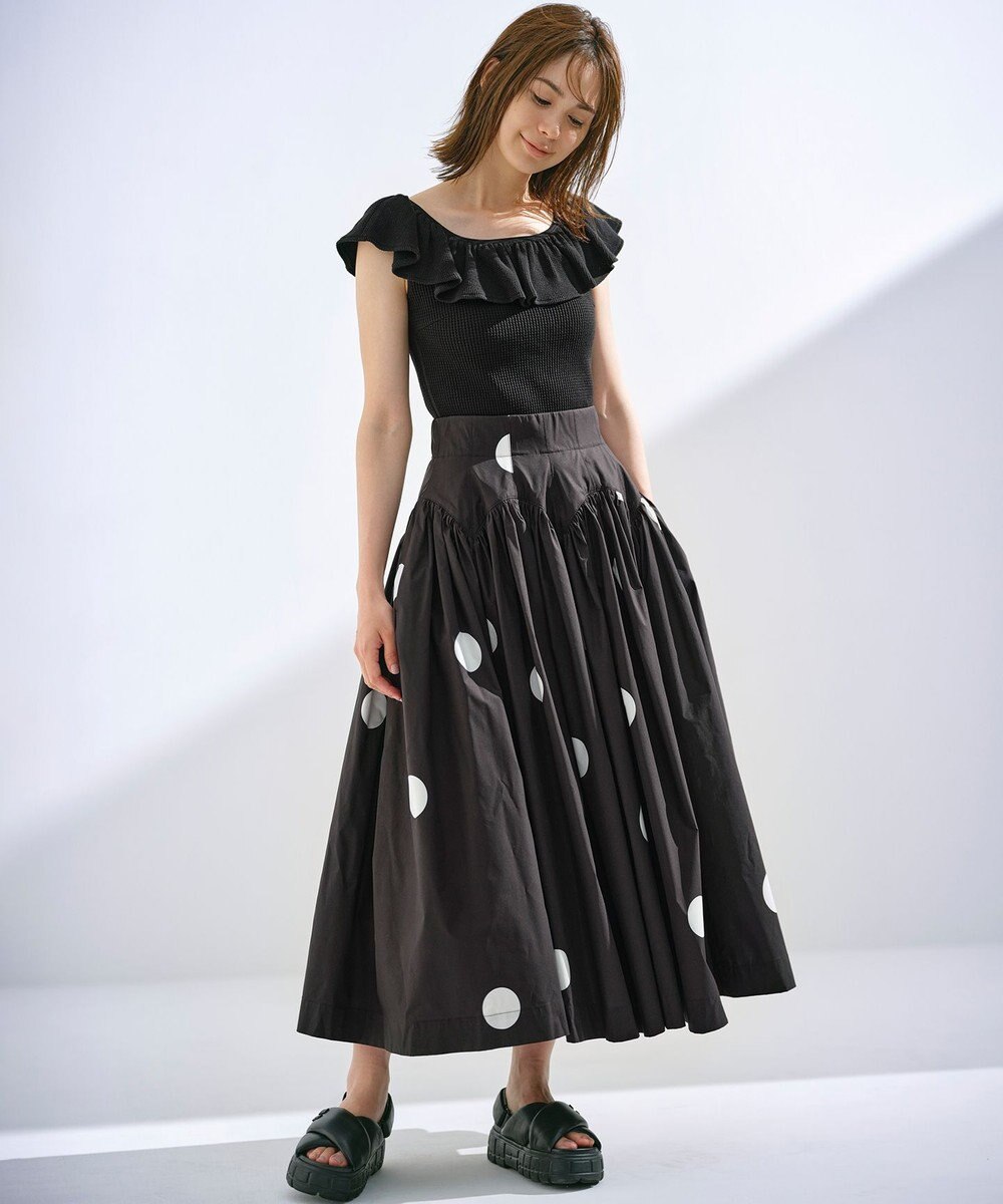 組曲 L 【組曲×setsuko sagittaire】カーヴィフレアスカート 