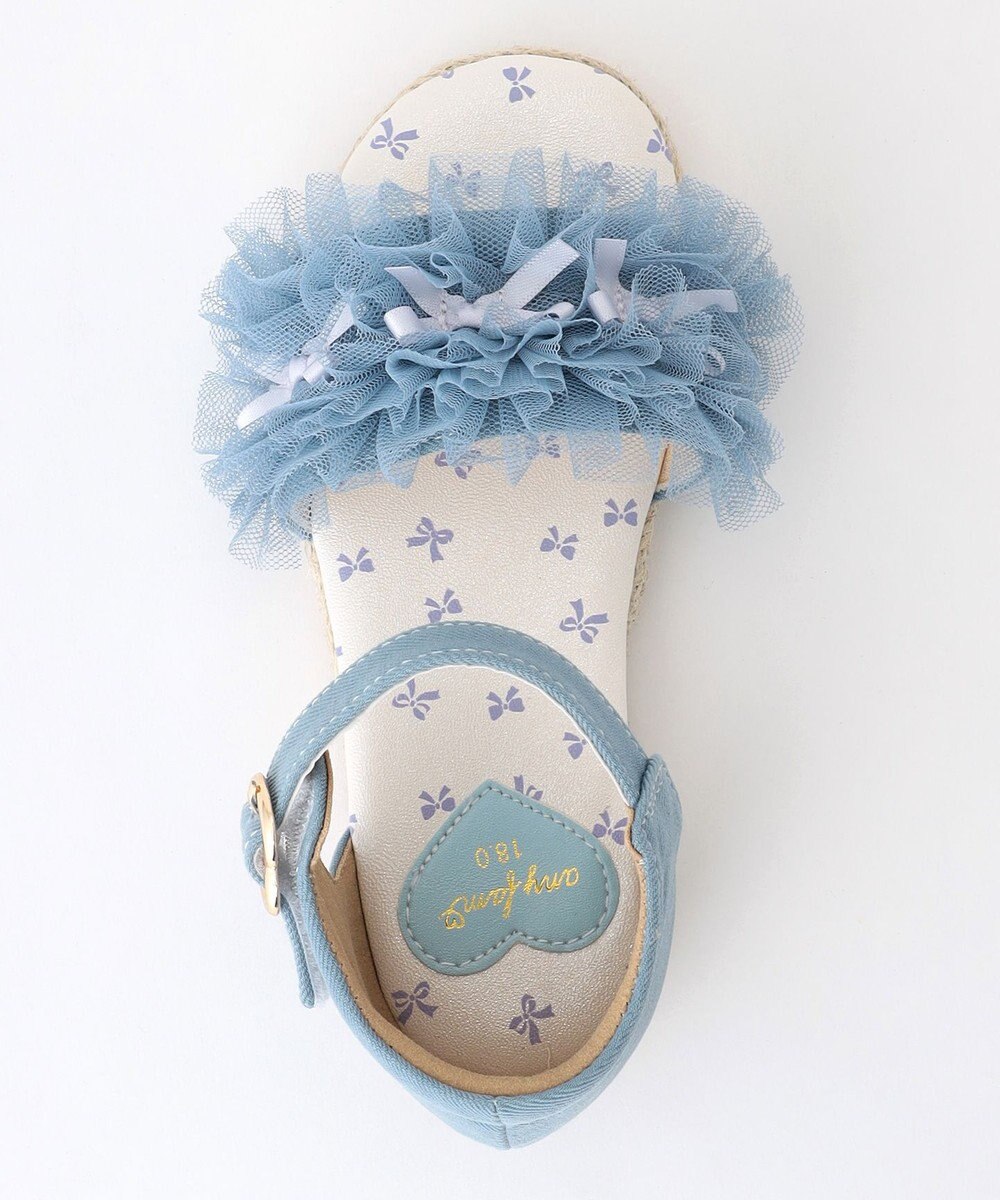 ANY KIDS チュールフリル サンダル 