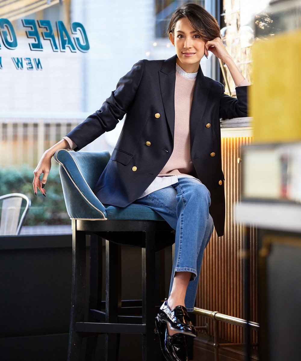 J.PRESS LADIES 【洗える】 ハウストンオーガニック ニット 