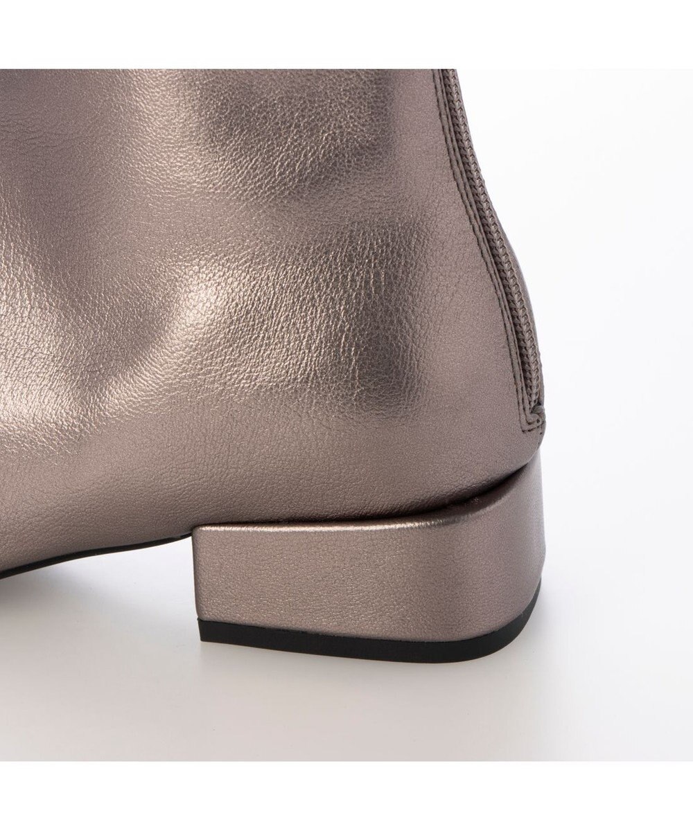 MODE ET JACOMO <carino>【レイン対応】スクエアトゥローヒールブーツ 