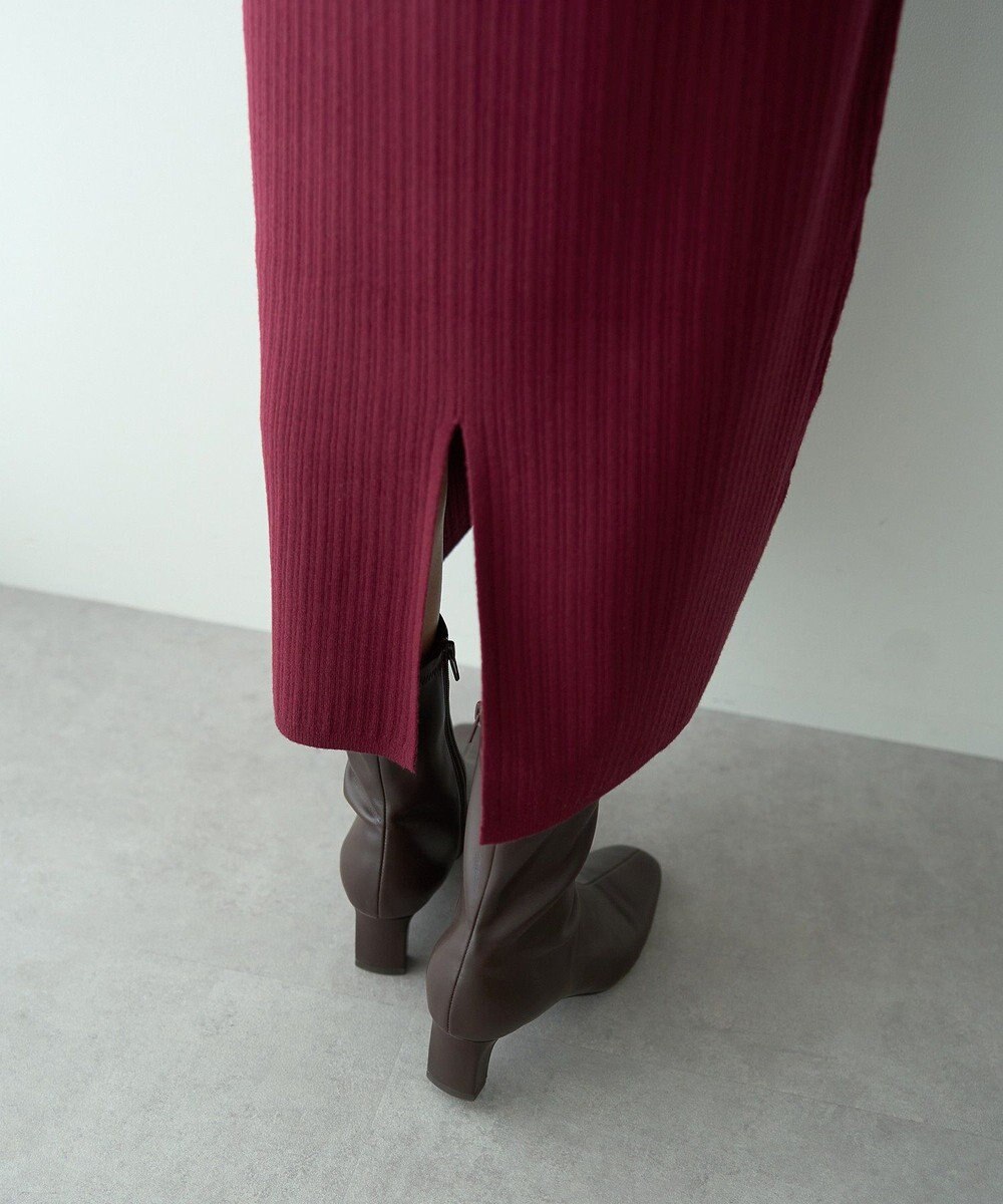 YECCA VECCA 襟付きニットワンピース 