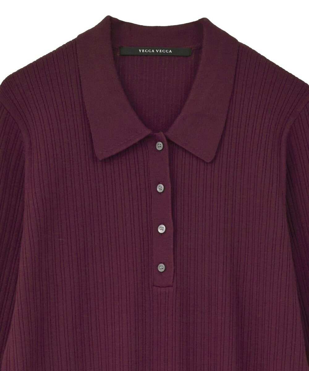 YECCA VECCA 襟付きニットワンピース 