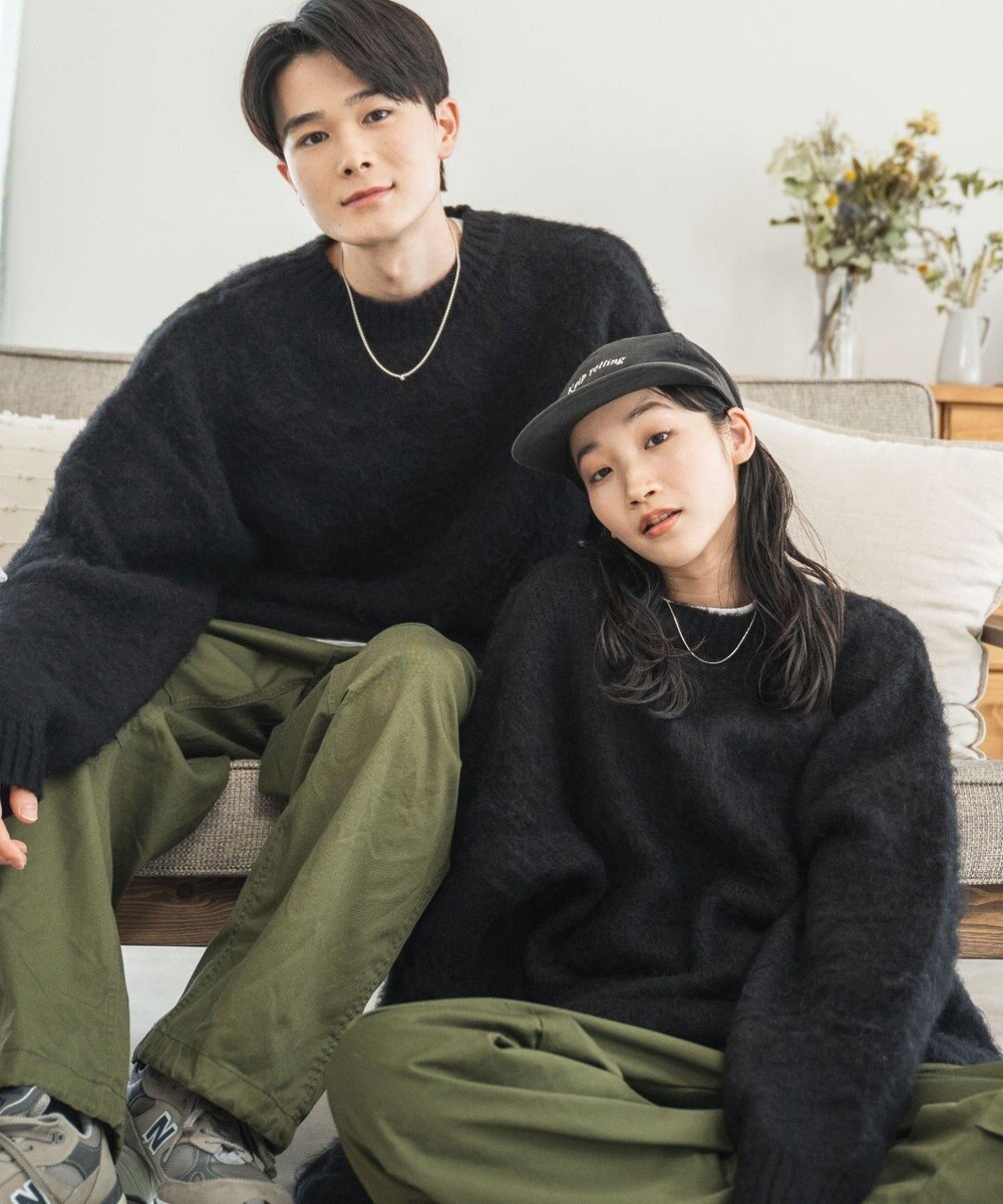 WEGO モヘアライクBIGプルオーバー 