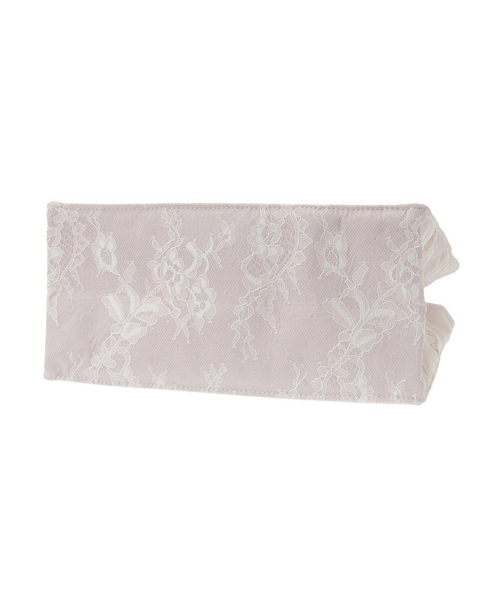 Maison de FLEUR レースフリルハンドルスクエアトートSバッグ 