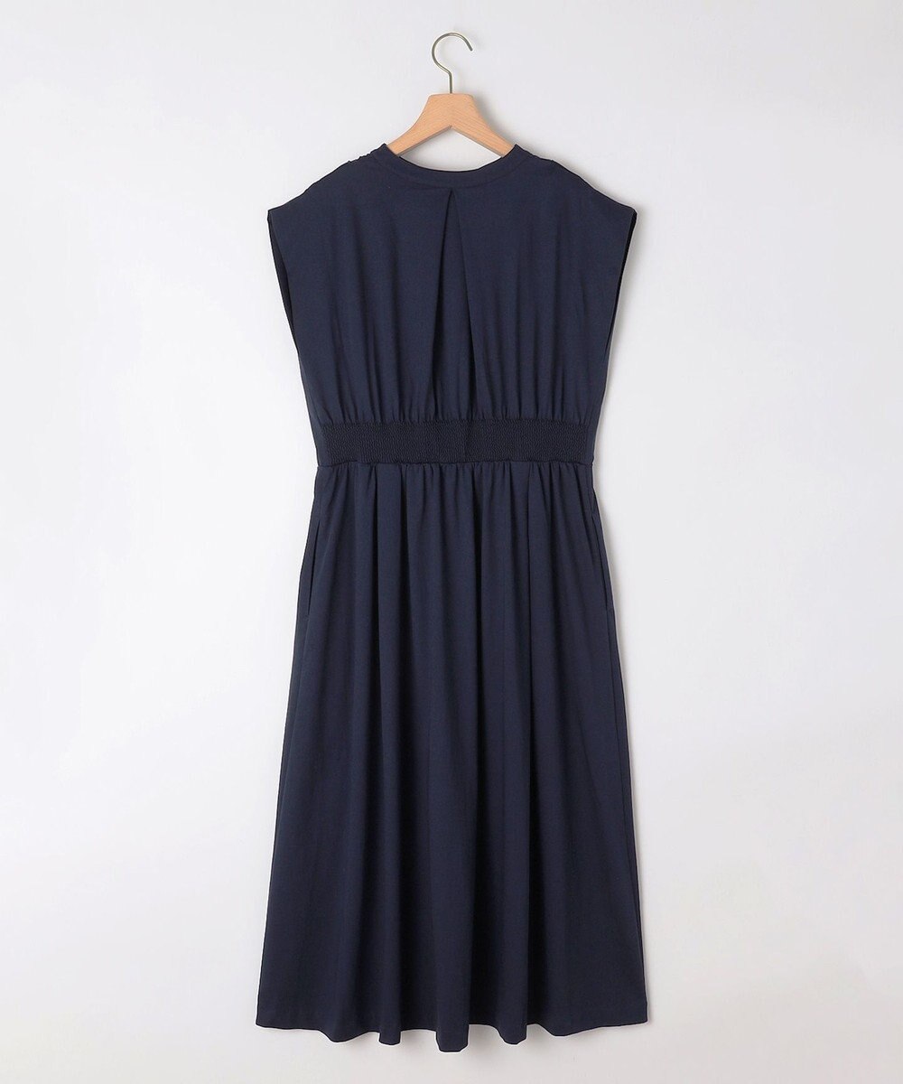 組曲 【洗える・WEB限定】プレーティング天竺 ドレープワンピース 