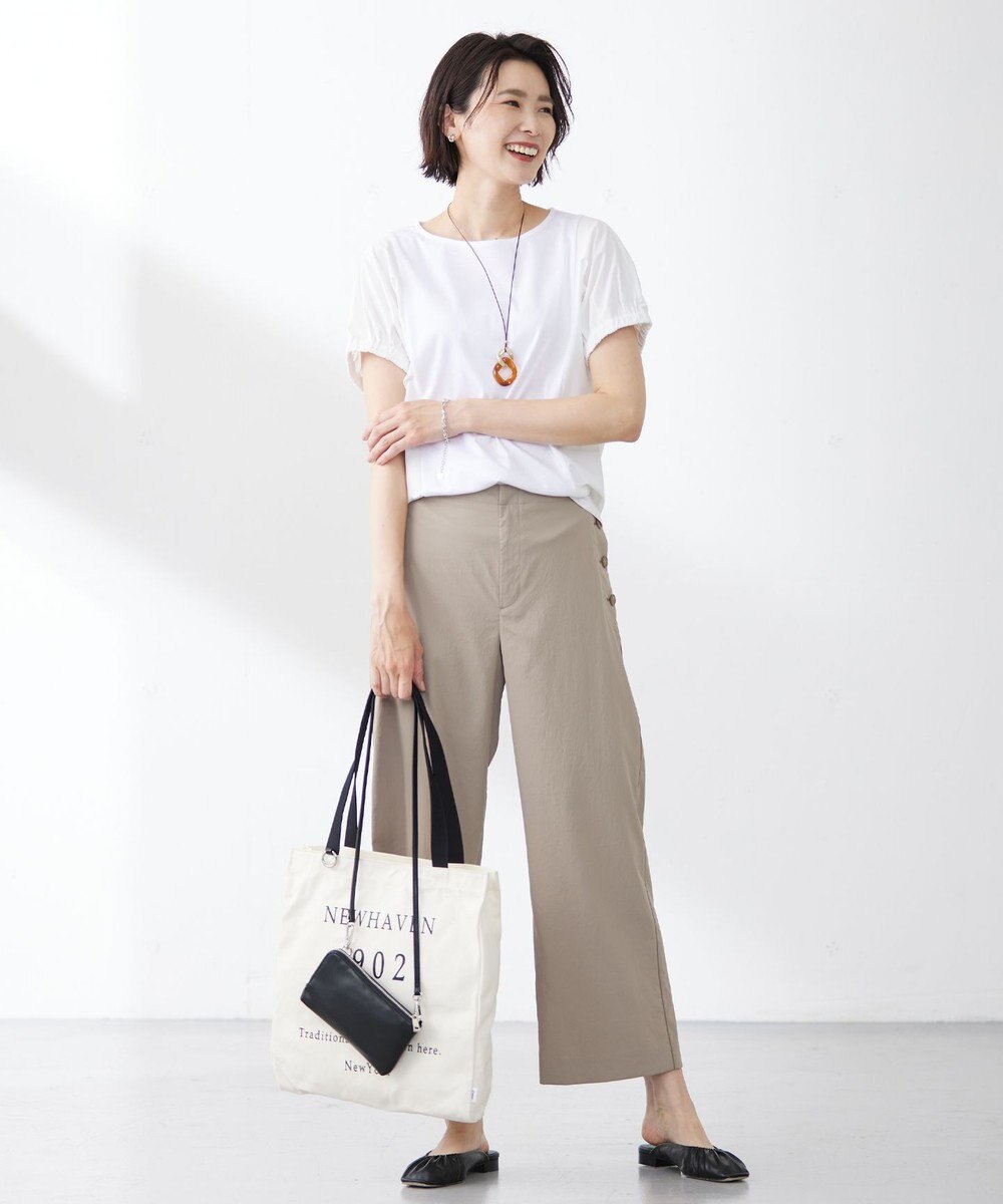J.PRESS LADIES 【WEB限定】マーブルコンビ レザー ネックレス 
