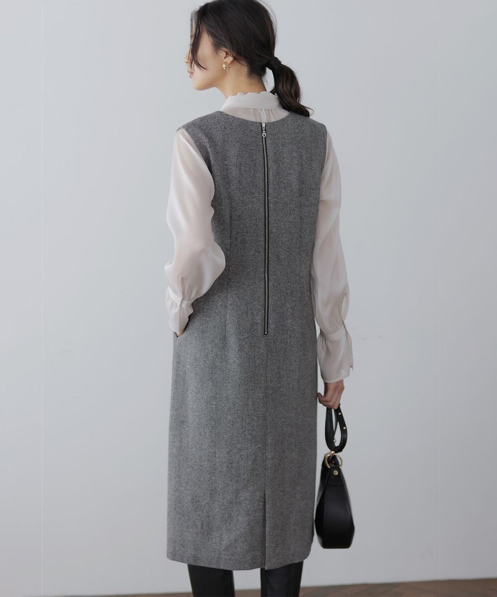 組曲 シックツイードジャンパー ワンピース 