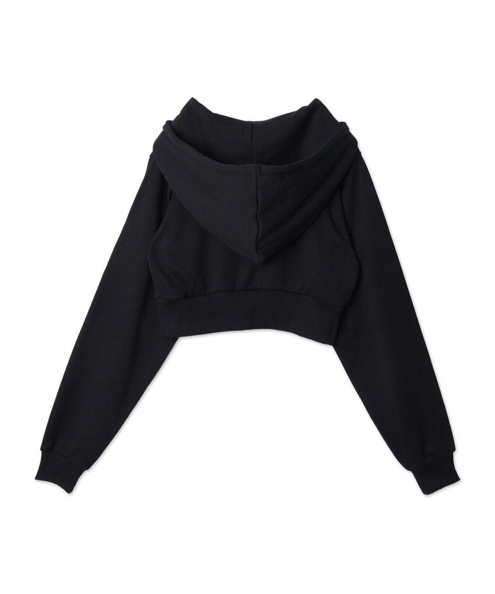 WEGO ラインストーンWジップショートパーカー 