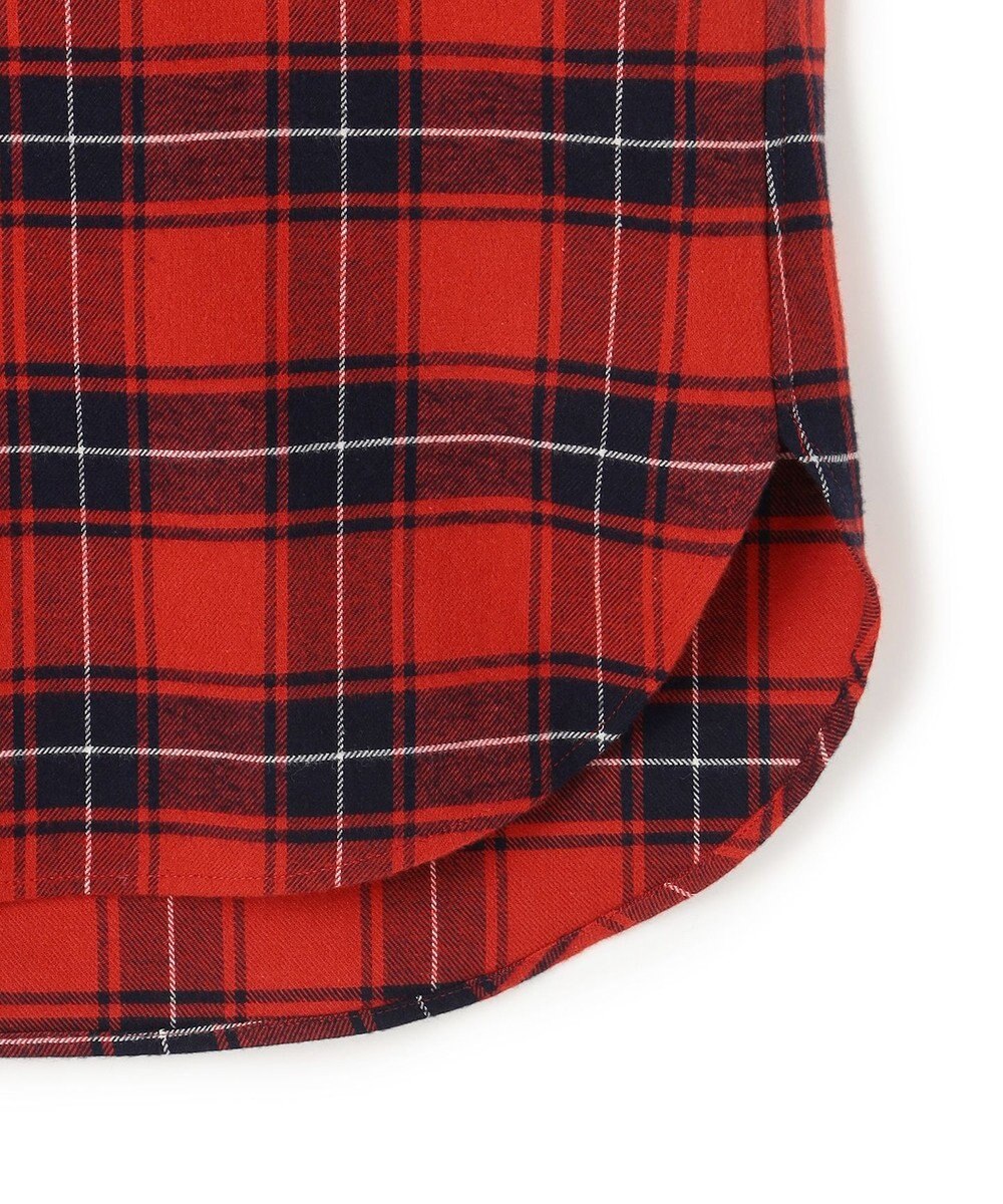 23区 L 【洗える】ブラッシュド ビエラチェック シャツ 