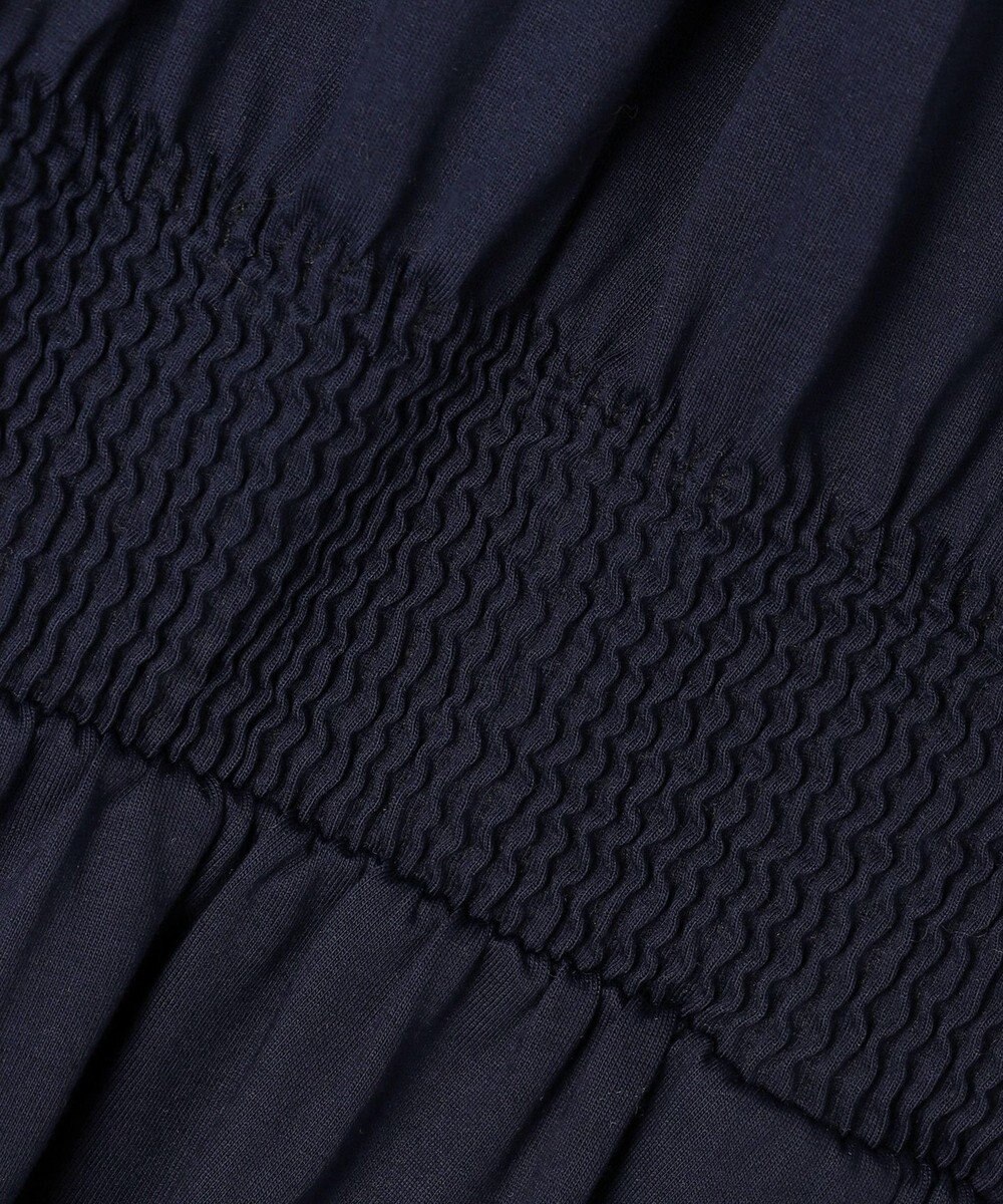 組曲 【洗える・WEB限定】プレーティング天竺 ドレープワンピース 