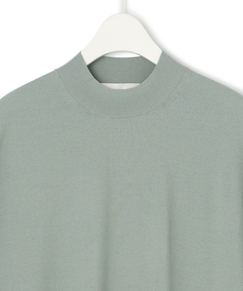 ICB 【接触冷感・UVカット・洗える】 ヴィスコースナイロンハイゲージ プルオーバー 