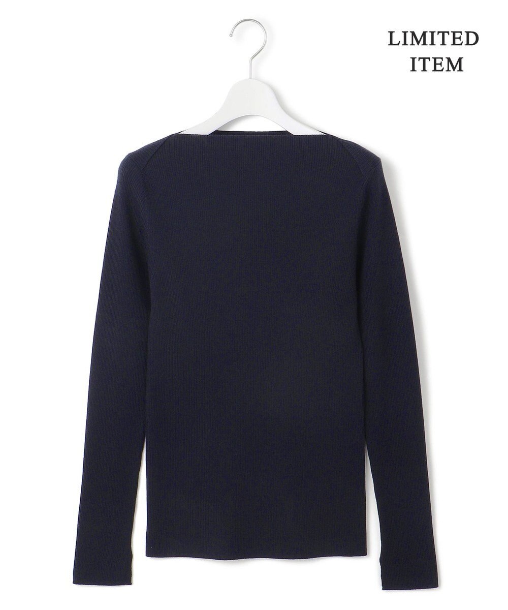 ICB 【WEB限定】 エクストラファインメリノ ボートネックプルオーバー 