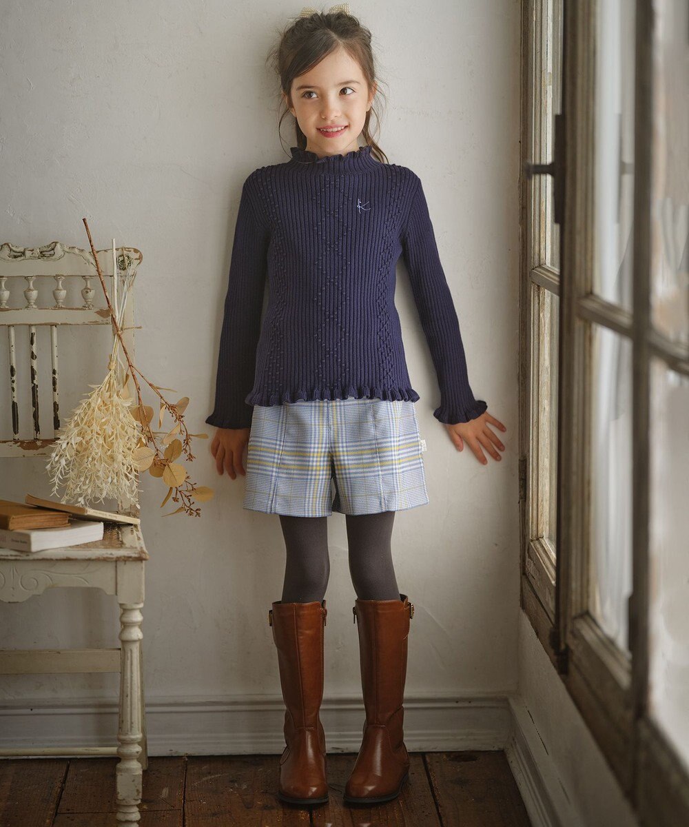 組曲 KIDS 【110-140㎝】Chocolat de check キュロット 