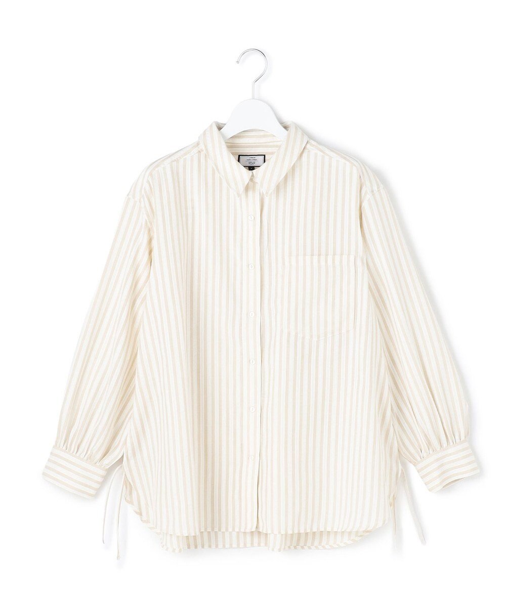 J.PRESS YORK STREET 【WOMEN】サイドドローストリング シャツブラウス 