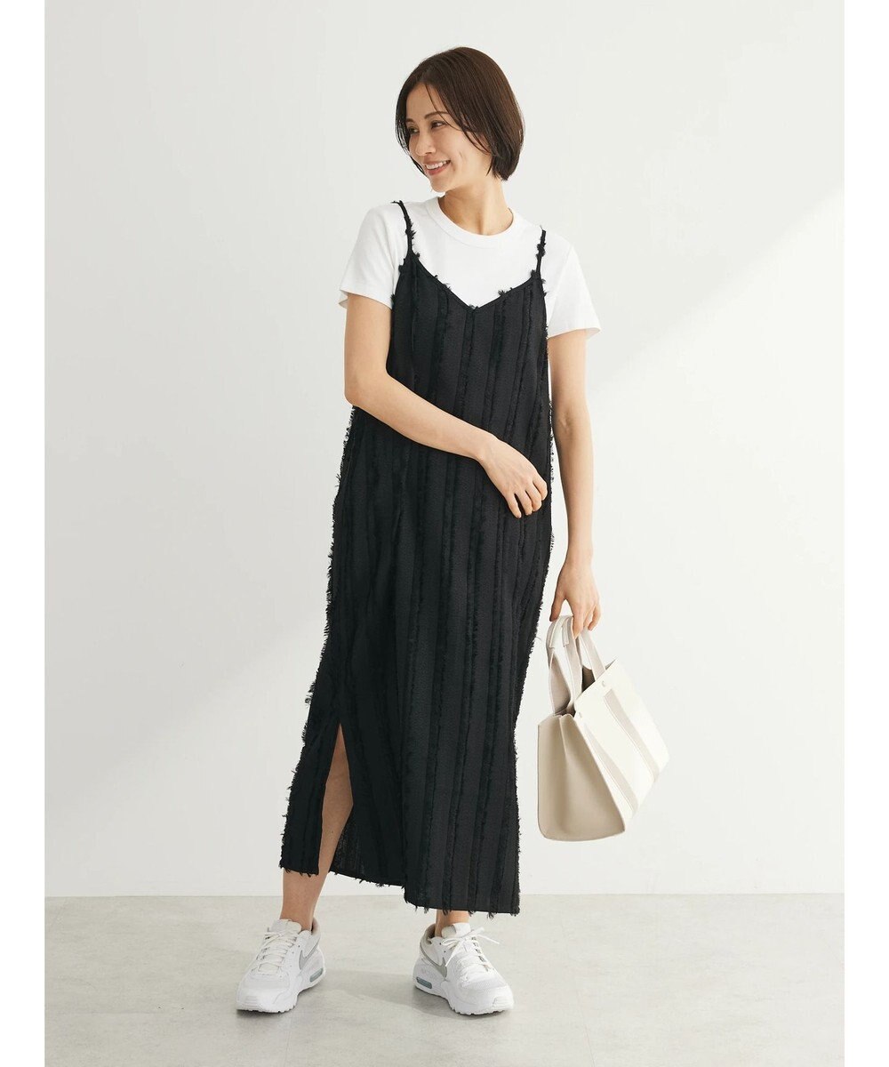 Green Parks フェザージャガードキャミワンピース 