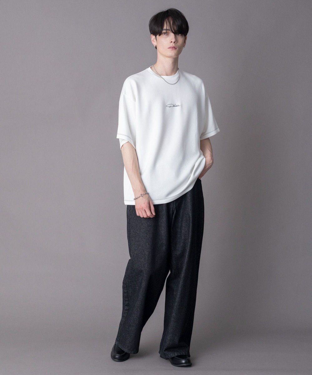 WEGO 【機能T/ユニセックス着用ITEM】カラーステッチワンポイントT（SS） 