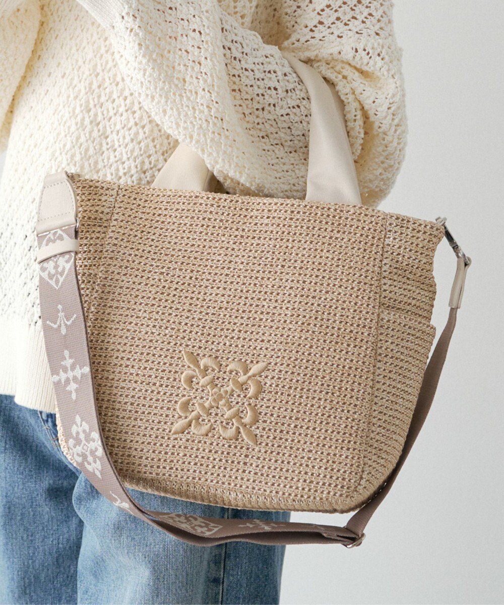 russet ナイロンラフィア2WAYトートバッグ(CE-1711) 