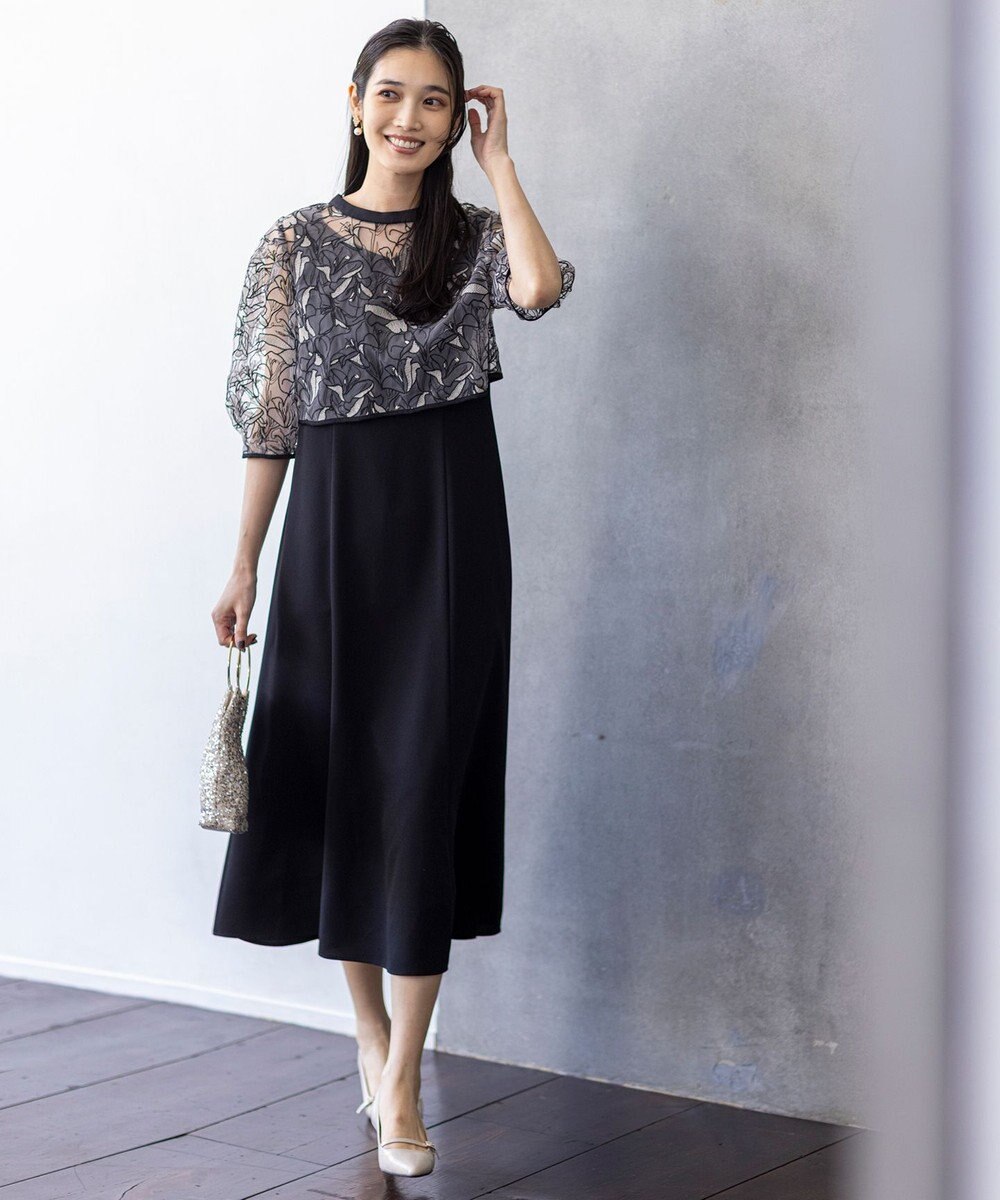 ANY SIS 【LilyCalin】ラインフラワーボレロ × ドレス 