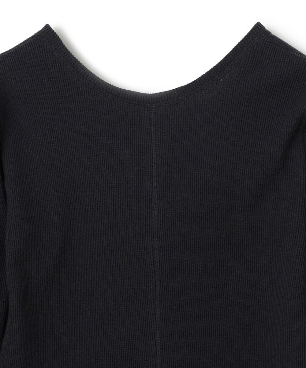 BEIGE， 【洗える】GLOBE / コットンリブ前後2WAYカットソー 