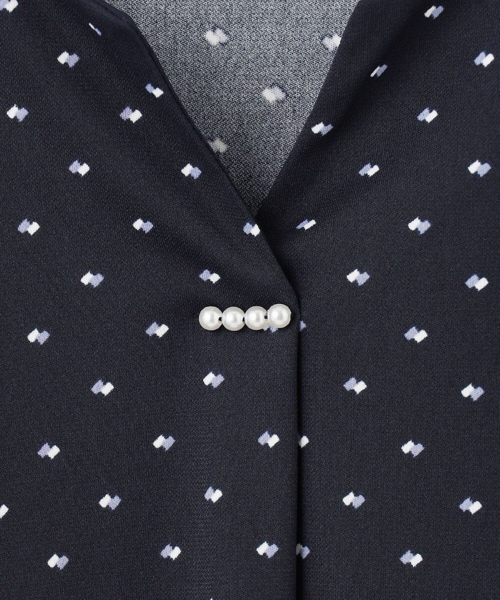 ANY SIS 【接触冷感・吸水速乾・UVケア】エアリードレープスムース 七分袖 ブラウス 