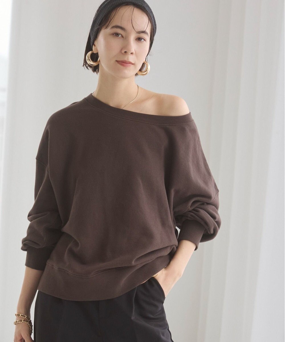WEGO 【ANGIE VINTAGE/SETUP対応アイテム】オフショルダー裏毛スウェット 