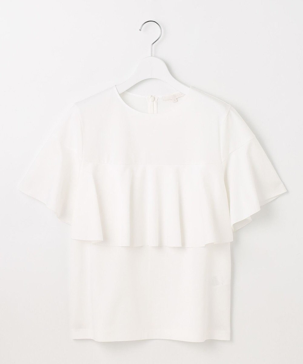 自由区 S 【接触冷感・UVカット・吸水速乾・抗菌防臭・洗える】ハイツイストポンチフレアディティール カットソー 