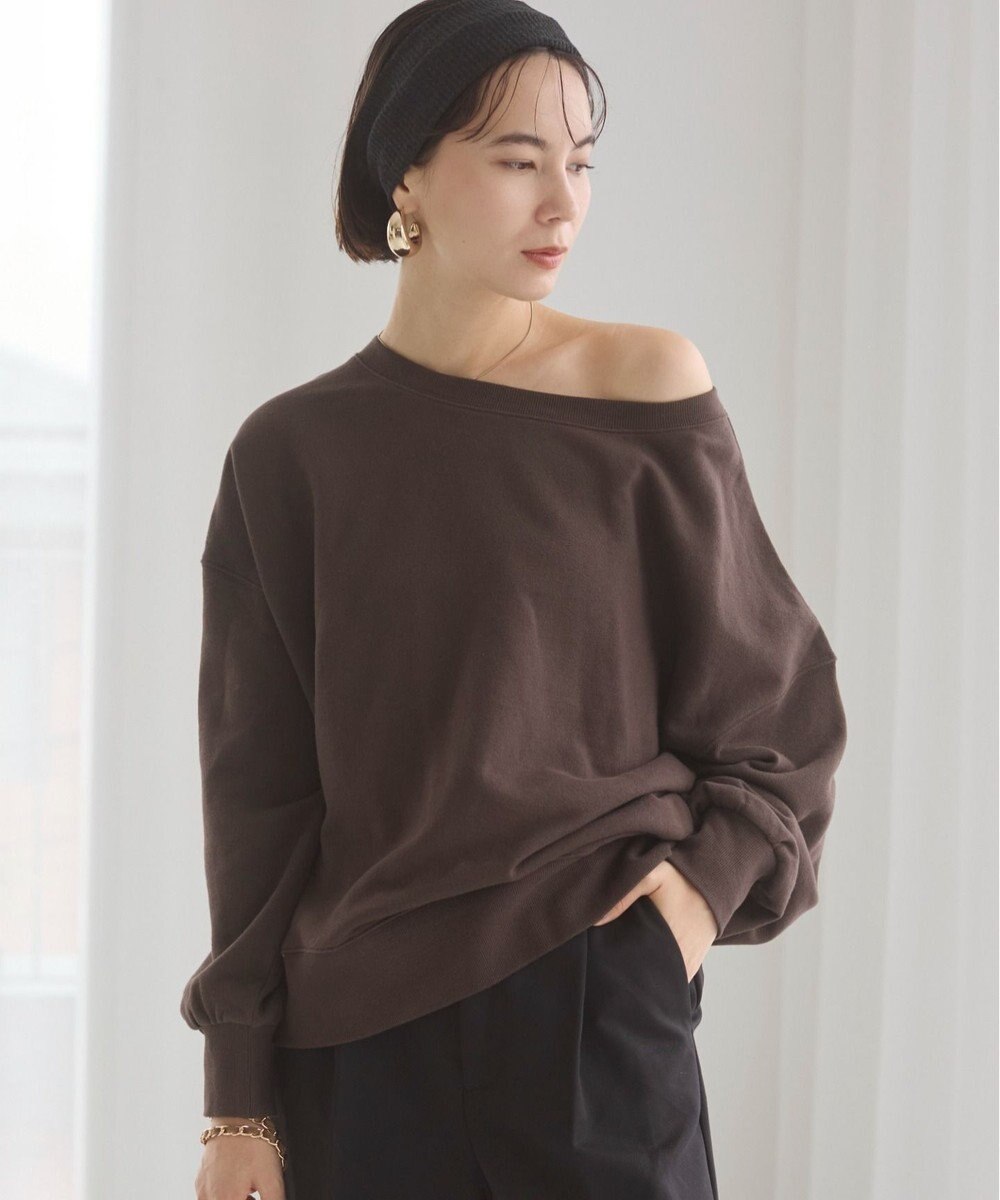 WEGO 【ANGIE VINTAGE/SETUP対応アイテム】オフショルダー裏毛スウェット 