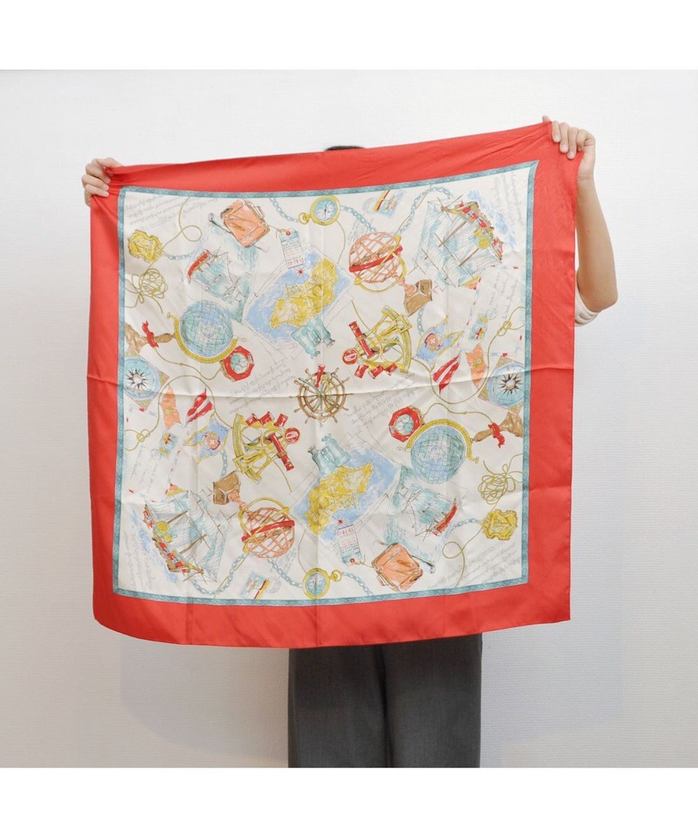 UNBILLION kakatoo アドベンチャー柄シルクスカーフ 