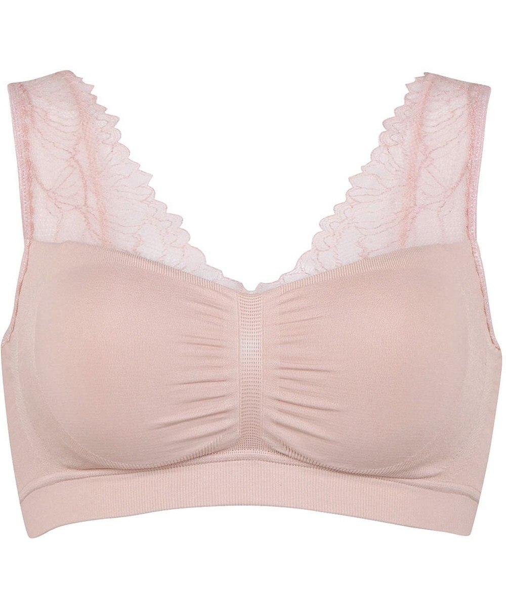 Wing ノンワイヤーブラ　【ナイトアップブラルーム】　寝るとき用ブラ　バストの脇流れを防ぐ　パッド有り　ウイング／ワコール　KB3510 