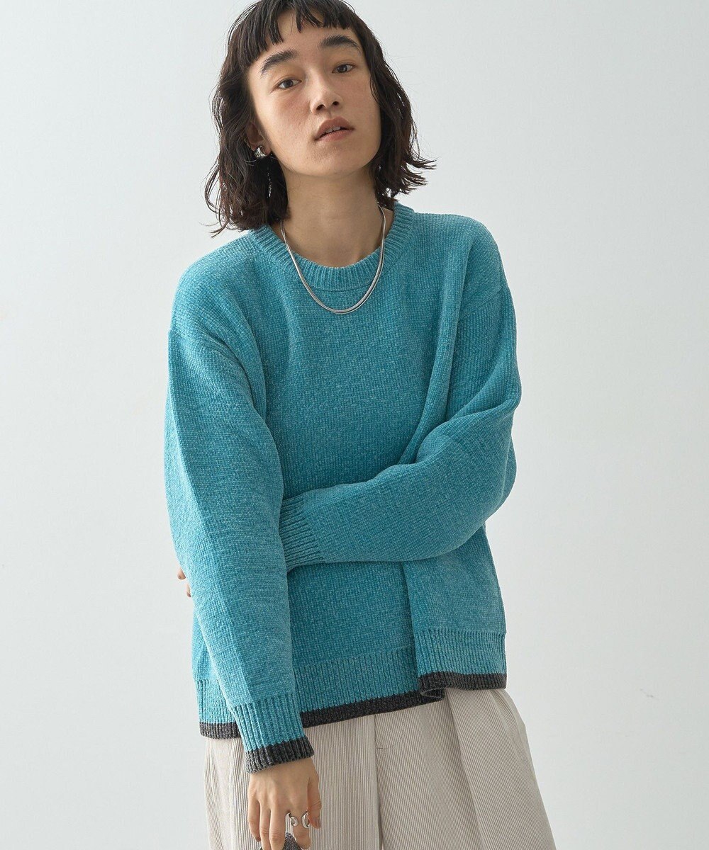 AMERICAN HOLIC バイカラーニットプルオーバー 