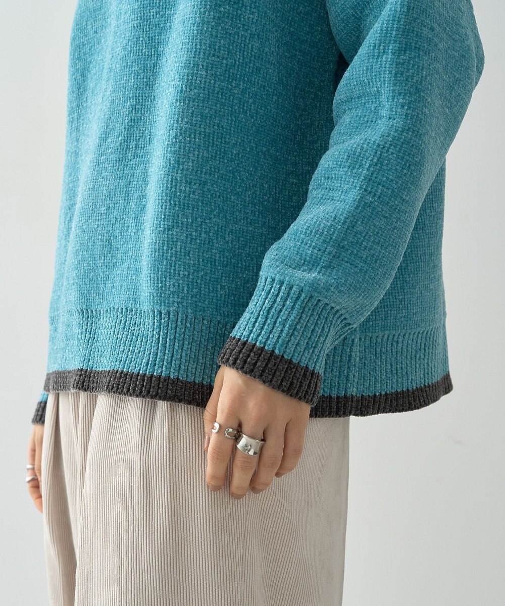 AMERICAN HOLIC バイカラーニットプルオーバー 