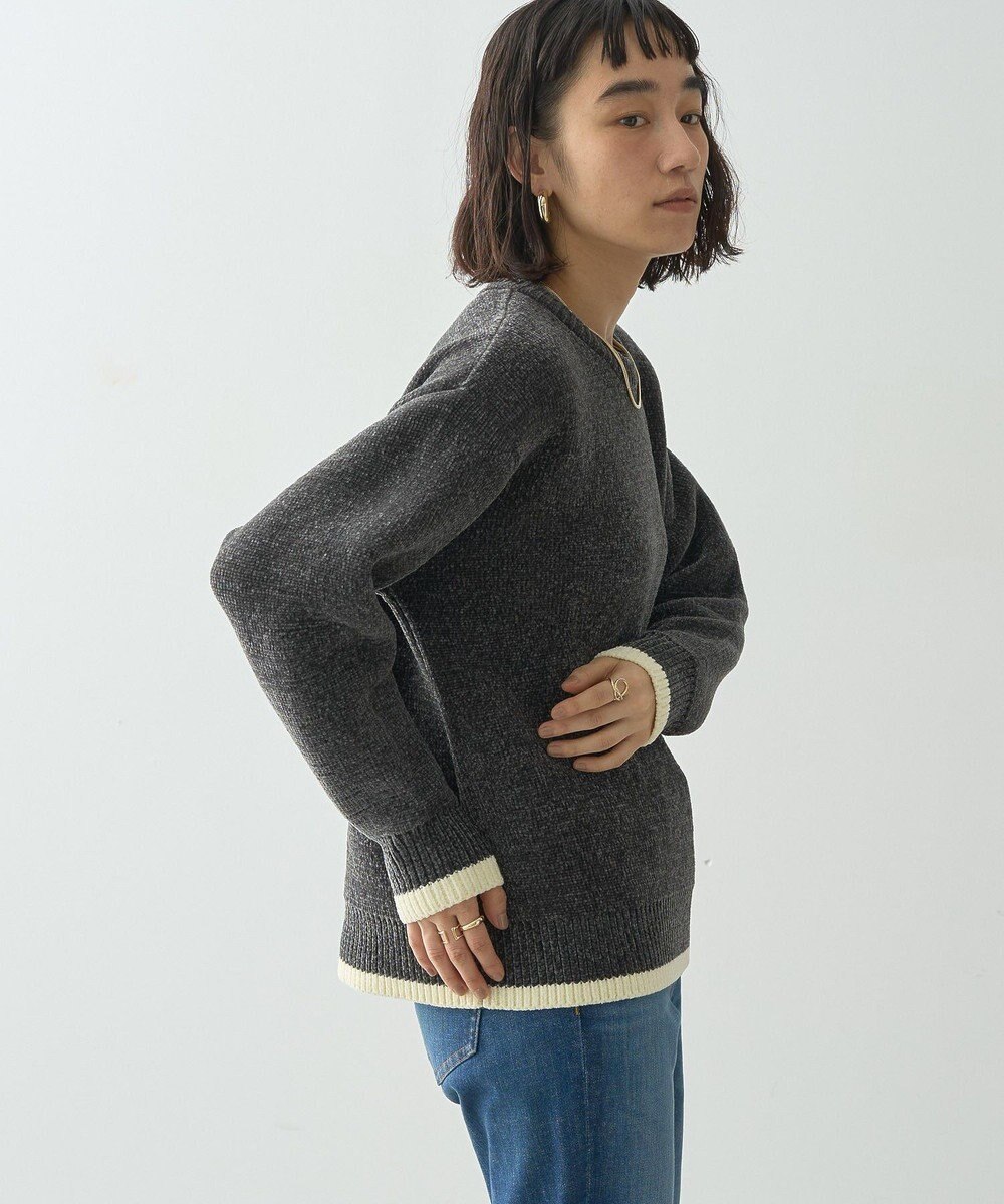 AMERICAN HOLIC バイカラーニットプルオーバー 