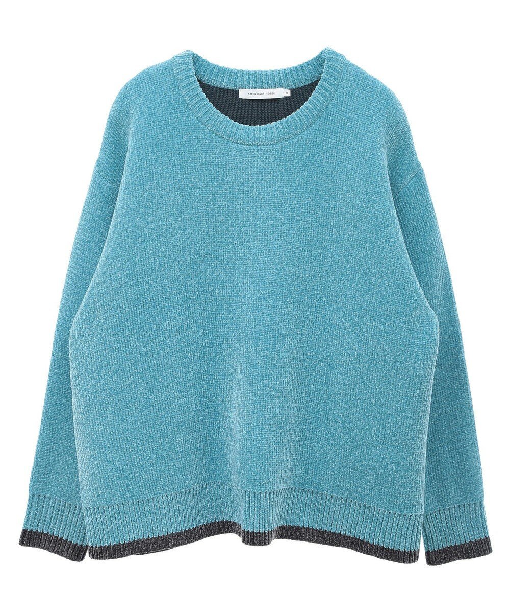 AMERICAN HOLIC バイカラーニットプルオーバー 