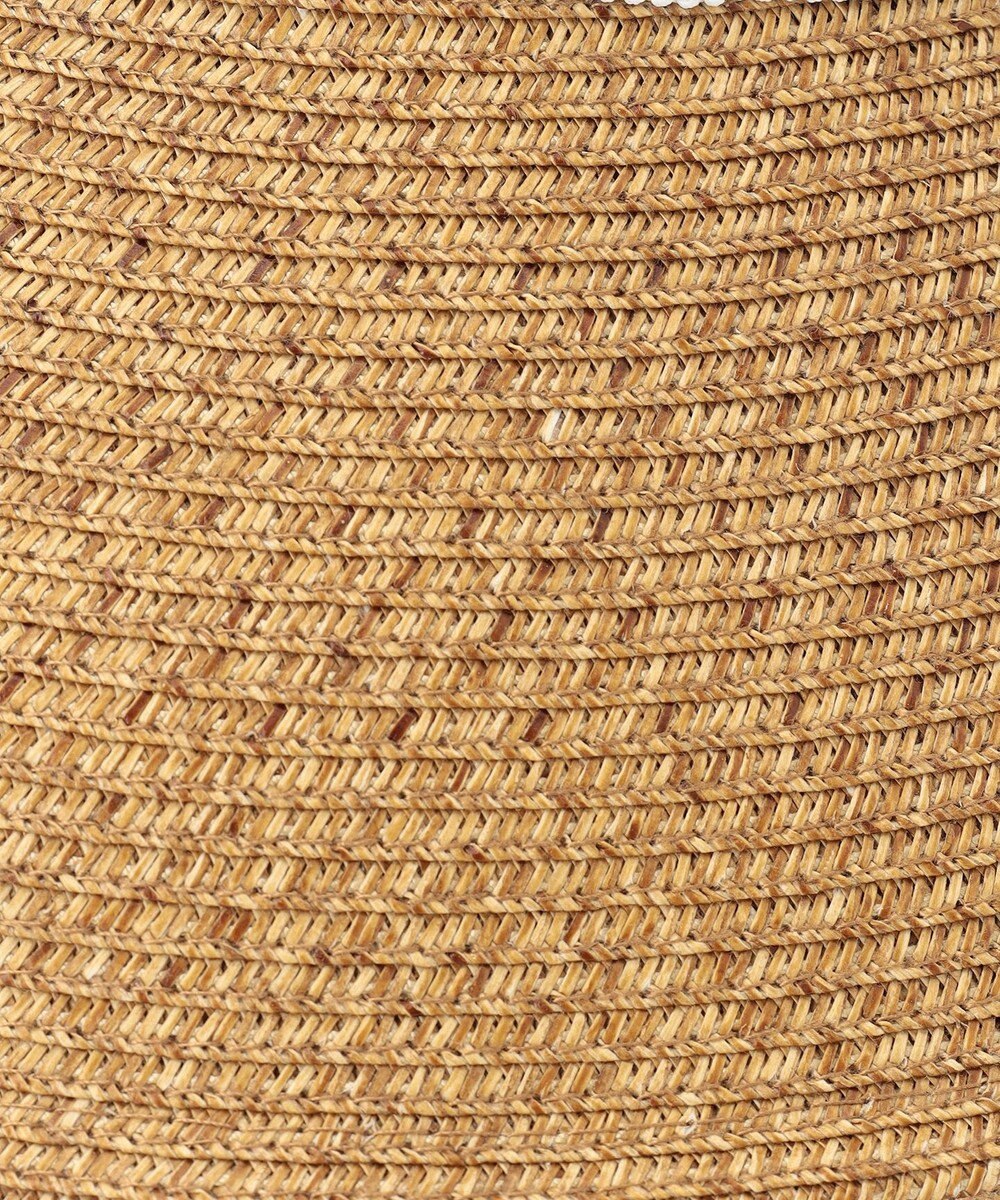 MOONBAT 【洗える】FURLA(フルラ)  ロゴ刺繍リボン 天然ハット 