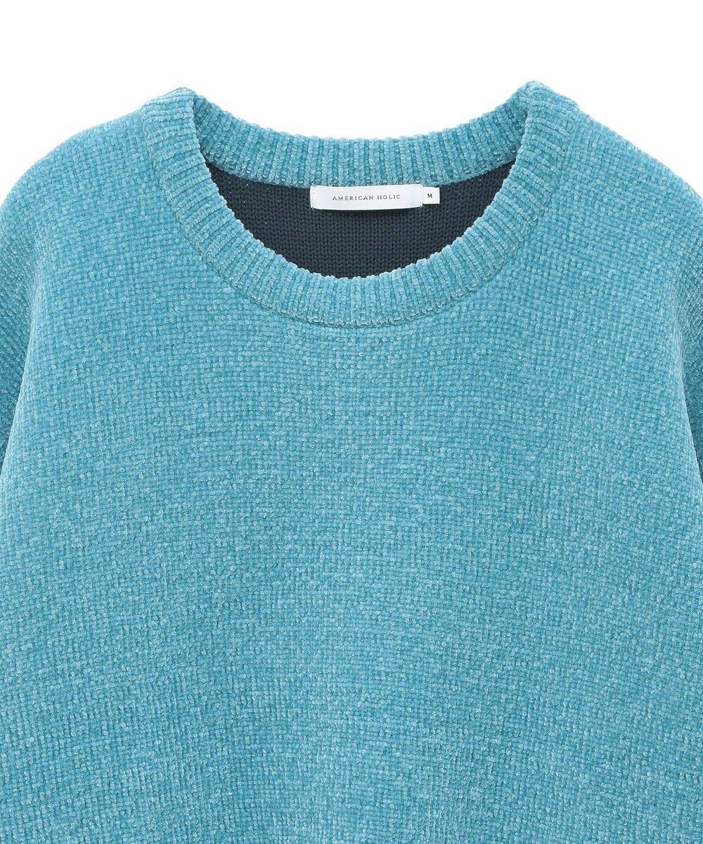 AMERICAN HOLIC バイカラーニットプルオーバー 