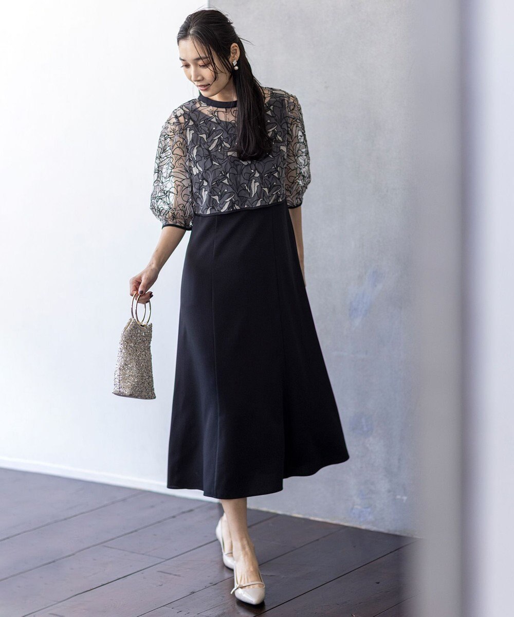 ANY SIS 【LilyCalin】ラインフラワーボレロ × ドレス 