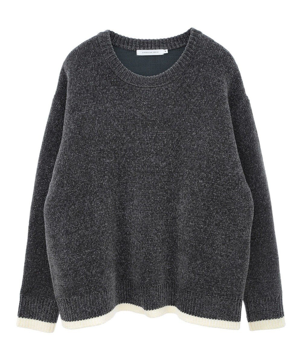 AMERICAN HOLIC バイカラーニットプルオーバー 