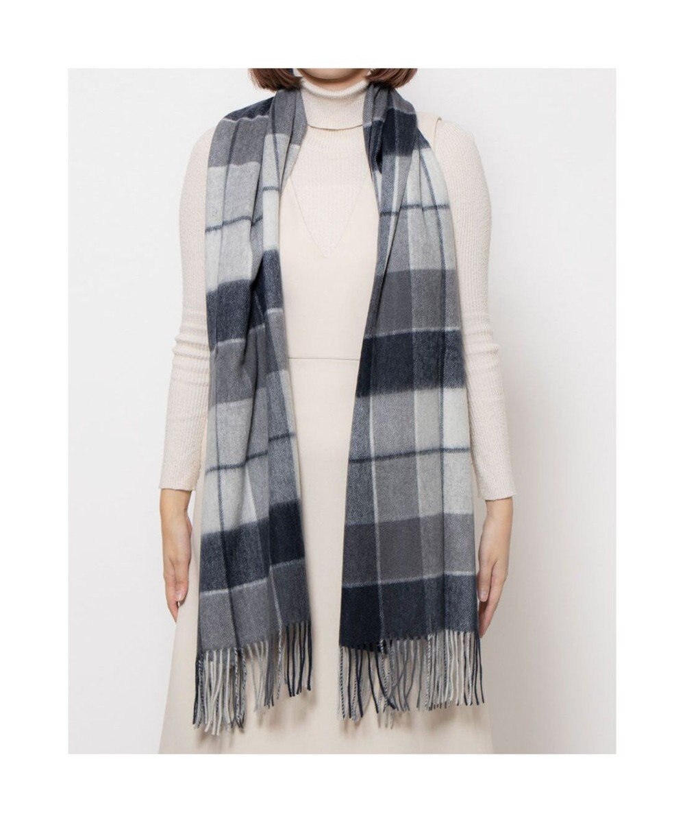 UNBILLION カシュネ cache nez / ウールチェックストール 